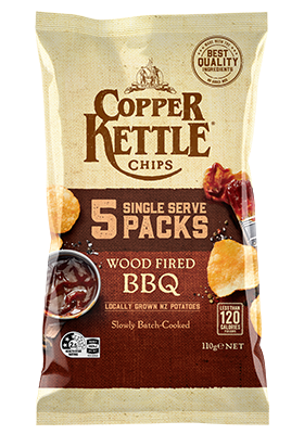 Copper Kettle Wood Fired BBQ Potato Chips Multipack